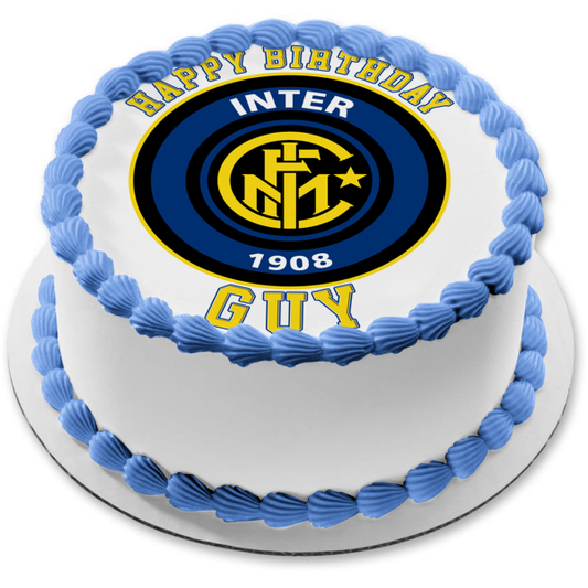 Kit Logo Inter Milan Dream League Soccer Edible Cake Topper Image ABPID06231
