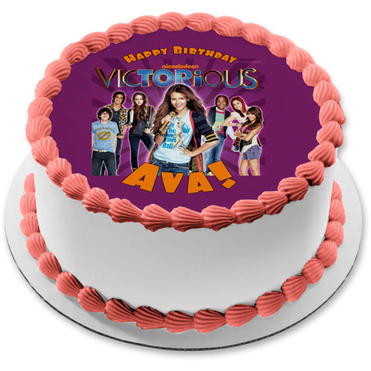 Victorious 4 Tori Vega Jade West Beck Oliver and Cat Valentine Edible Cake Topper Image ABPID07026