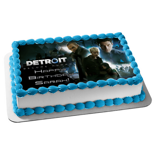 Detroit Become Human Markus Kara y Connor Imagen comestible para decoración de tarta ABPID01496 