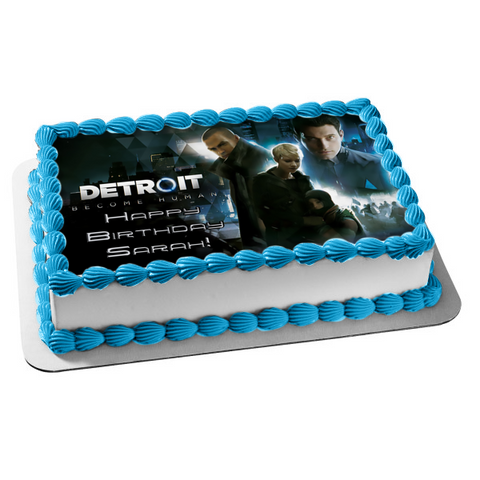 Detroit Become Human Markus Kara and Connor Edible Cake Topper Image ABPID01496