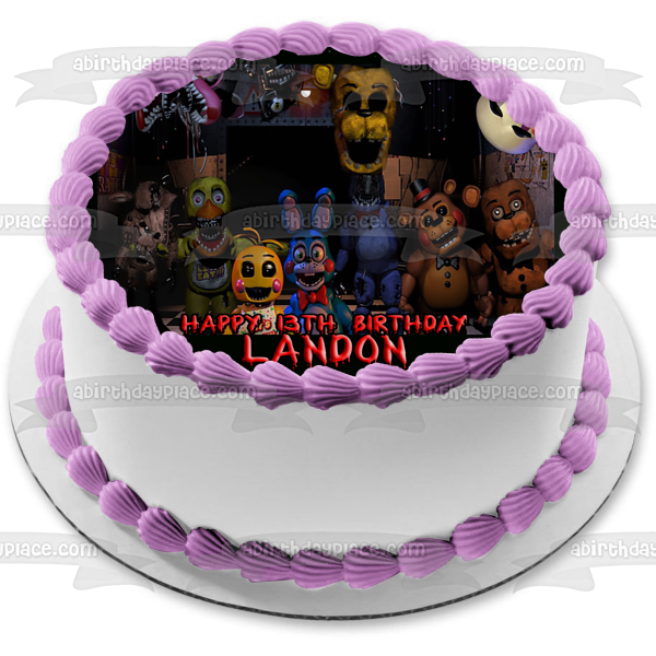Five nights at Freddy's FNaF Edible Cake Image Cake Topper – Cakes