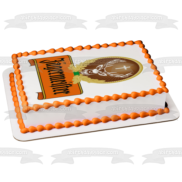 Jagermeister Logo Edible Cake Topper Image ABPID10038