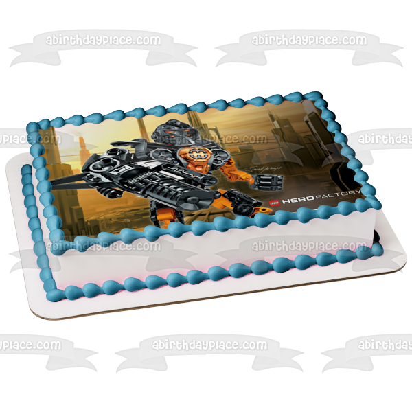 LEGO Hero Factory Jimi Stringer the Supersonic Alpha 1 Team Edible Cake Topper Image ABPID09294