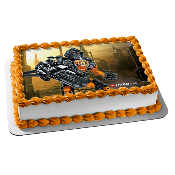 LEGO Hero Factory Jimi Stringer the Supersonic Alpha 1 Team Edible Cake Topper Image ABPID09294