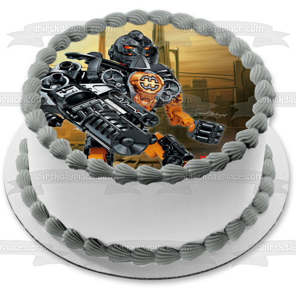 LEGO Hero Factory Jimi Stringer the Supersonic Alpha 1 Team Edible Cake Topper Image ABPID09294