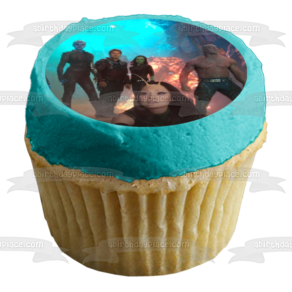 Guardians of the Galaxy Rocket Racoon Yondu Gamora Thanos Edible Cake Topper Image ABPID10139
