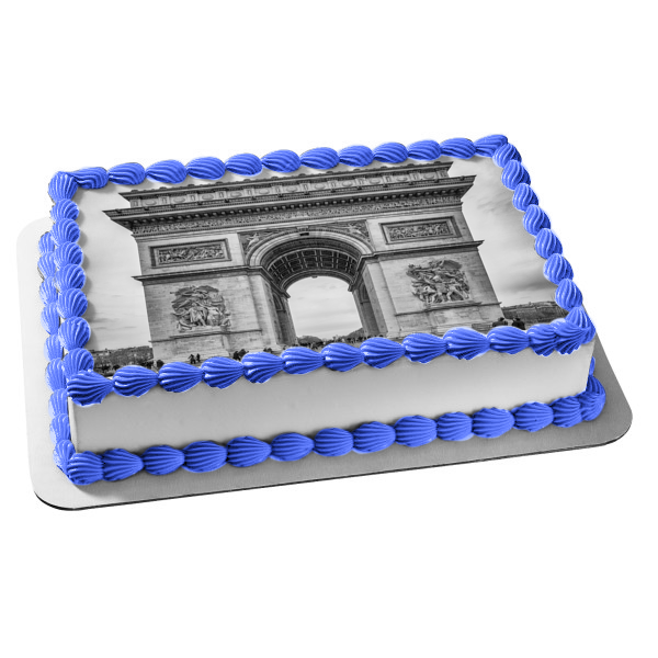 Arc De Triomphe De L'Étoile Monument Paris Champs-Élysées Place Charles De Gaulle Edible Cake Topper Image ABPID09379