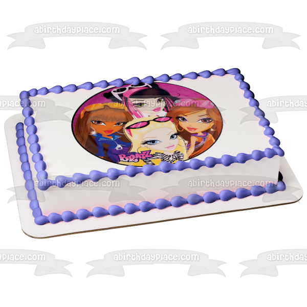 Bratz Cloe Sasha Jade Yasmine Edible Cake Topper Image ABPID10268