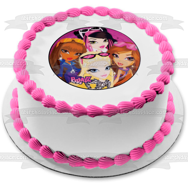 Bratz Cloe Sasha Jade Yasmine Edible Cake Topper Image ABPID10268