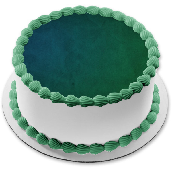 Blue and Green Background Edible Cake Topper Image ABPID10577