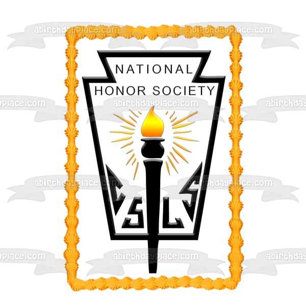 High School National Honor Society Logo Edible Cake Topper Image ABPID10451