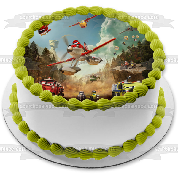 Disney Planes Dabbie Blade Ranger Lil'Dipper Maru Mayday Ryker Edible Cake Topper Image ABPID10831