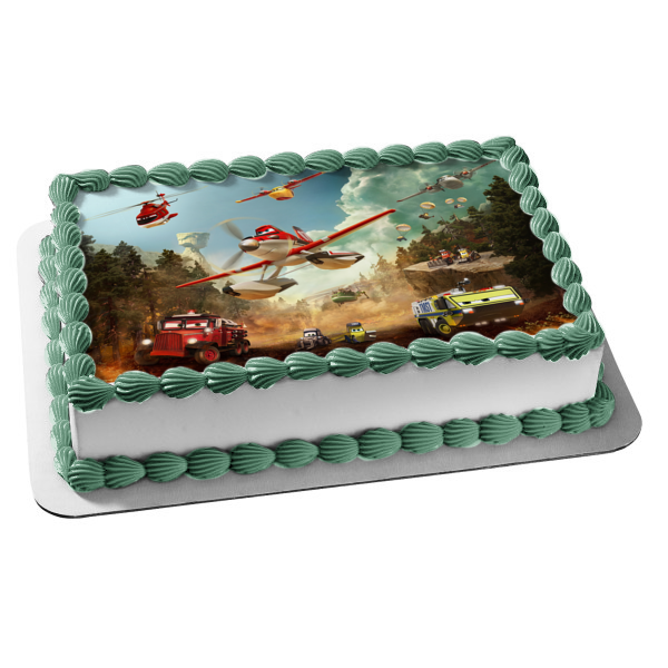 Disney Planes Dabbie Blade Ranger Lil'Dipper Maru Mayday Ryker Edible Cake Topper Image ABPID10831