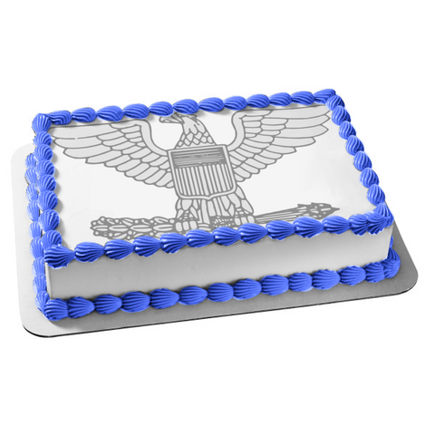 United States Army Officer Rank Insignia Edible Cake Topper Image ABPID10976