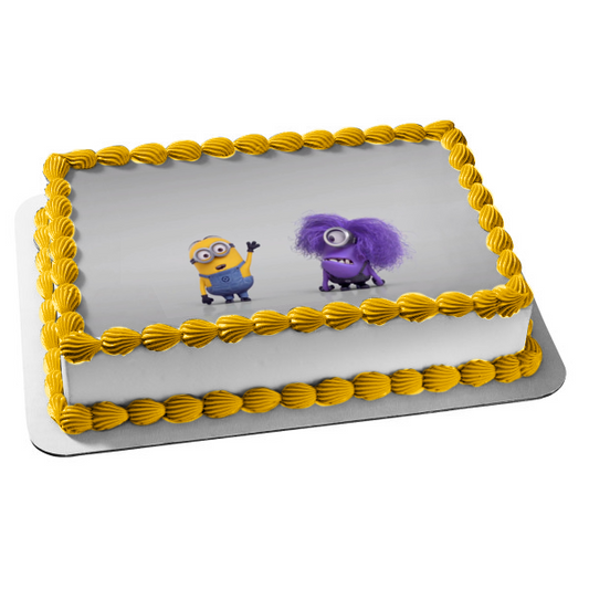 Despicable Me Minions Dave Evil Minion Edible Cake Topper Image ABPID10891
