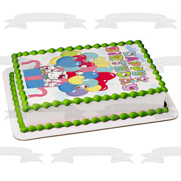 Hello Kitty Happy Birthday Charmmy Kitty Edible Cake Topper Image ABPID11001