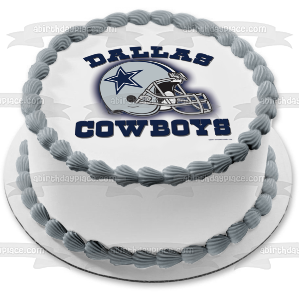 Dallas Cowboys NFL Logo 1977-presentd Edible Cake Topper Image ABPID11074