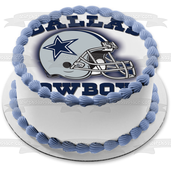 Dallas Cowboys NFL Logo 1977-presentd Edible Cake Topper Image ABPID11074