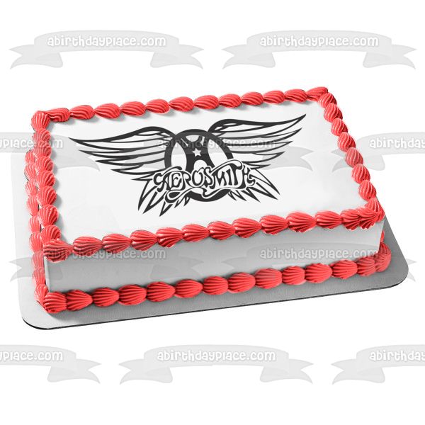 Aerosmith Logo Music Edible Cake Topper Image ABPID11174
