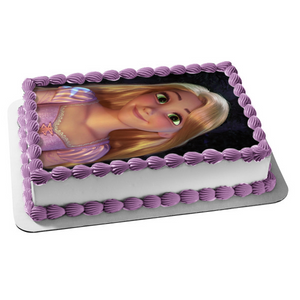 Disney Tagled Rapunzel Smiling Edible Cake Topper Image ABPID11189