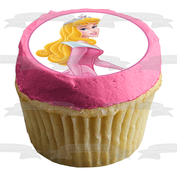 Disney Sleeping Beauty Aurora Smiling Edible Cake Topper Image ABPID11504
