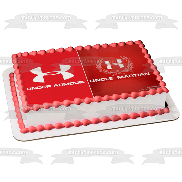 Under Armour Uncle Martain Logos Edible Cake Topper Image ABPID11338