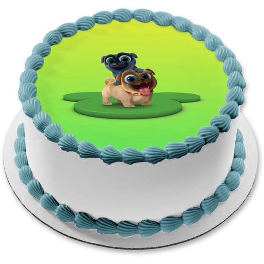 Imagen de decoración comestible para tarta de Puppy Dog Pals Bingo Rolly ABPID11533 