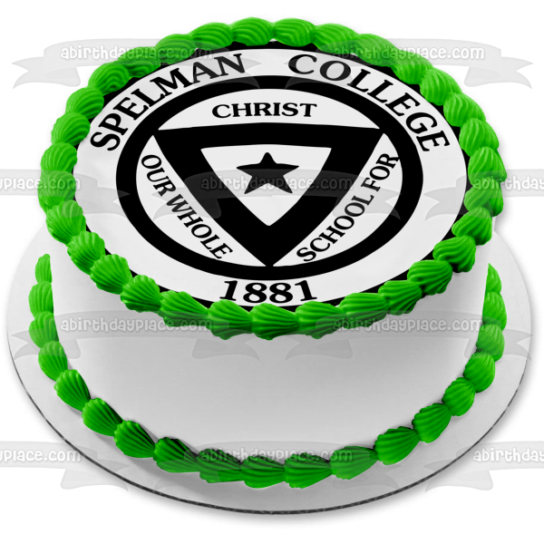 Spelman College 1881 Christ Our Whole School for Logo Edible Cake Topper Image ABPID11351