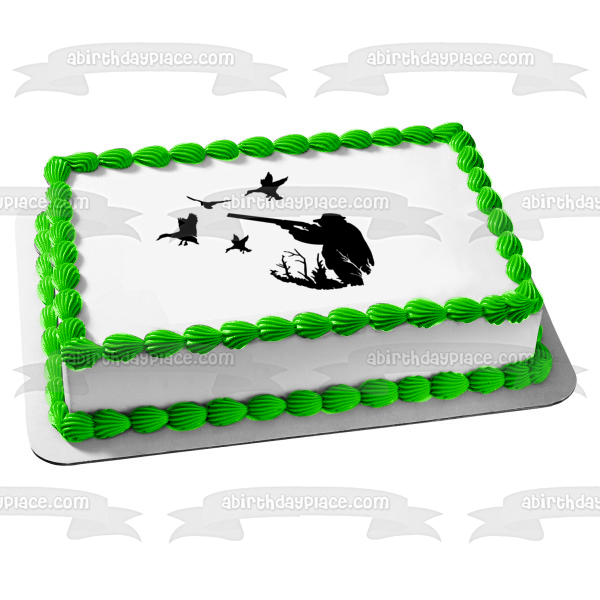 Gun Cake Topper,hunting Cake Topper,hunter Birthday Cake Decoration,duck  Hunting Cake Topper,sniper Cake Topper,gun Enthusiast Topper 0547 