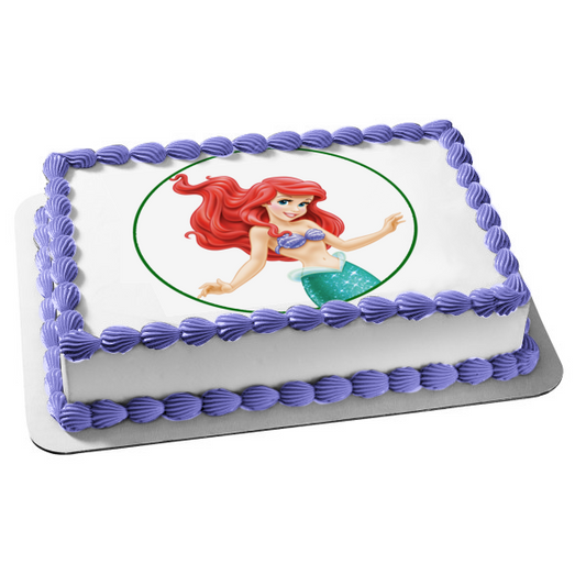 Disney the Little Mermaid Ariel Edible Cake Topper Image ABPID11495