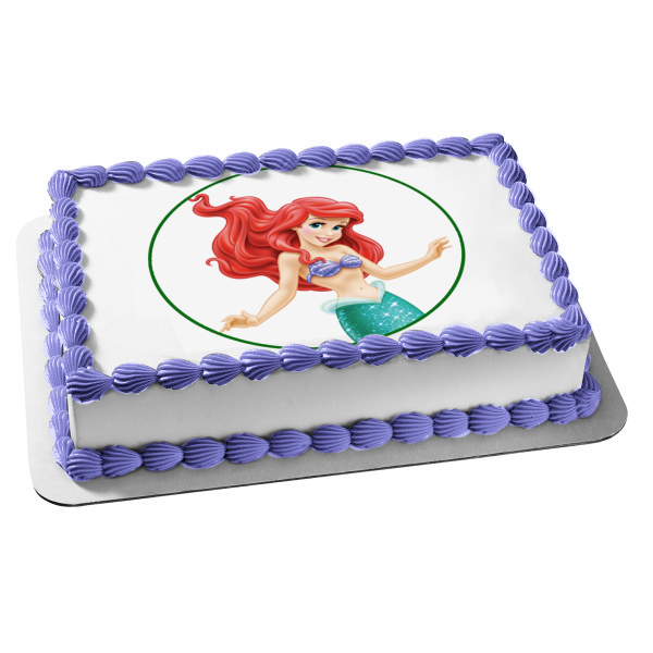 Ariel Little Mermaid Birthday Cake Topper Decoration Custom Age | eBay