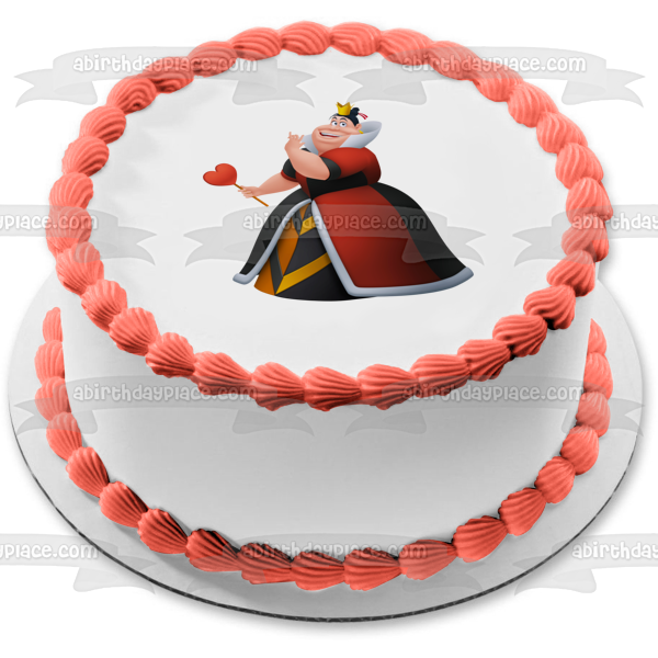 Alice In Wonderland Queen of Hearts Edible Cake Topper Image ABPID11743