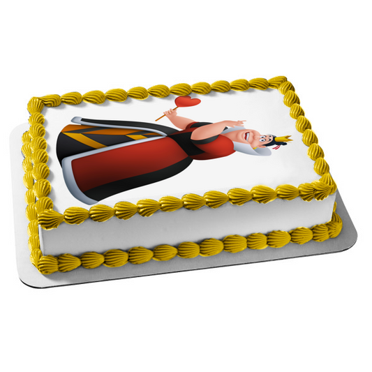Alice In Wonderland Queen of Hearts Edible Cake Topper Image ABPID11743