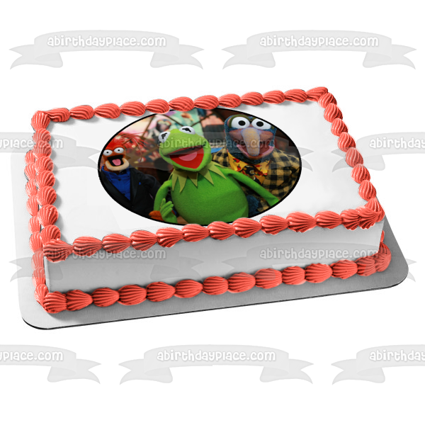 Disney the Muppets Kermit the Frog Gonzo Edible Cake Topper Image ABPID12005