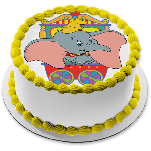 Disney Dumbo's Circus Ride Edible Cake Topper Image ABPID11810
