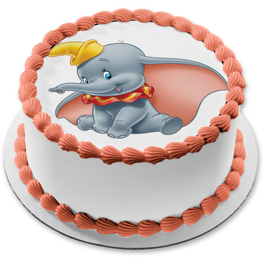Imagen comestible para decoración de tarta comestible de Dumbo sonriente de Disney ABPID11813 