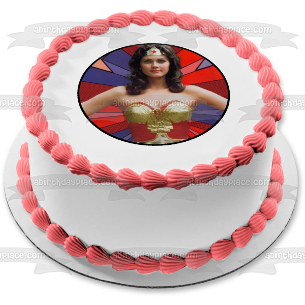 DC Comics Justice League Wonder Woman Edible Cake Topper Image ABPID11816