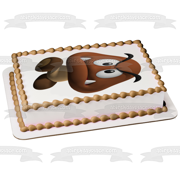 Super Mario Brothers Goomba Edible Cake Topper Image ABPID12035