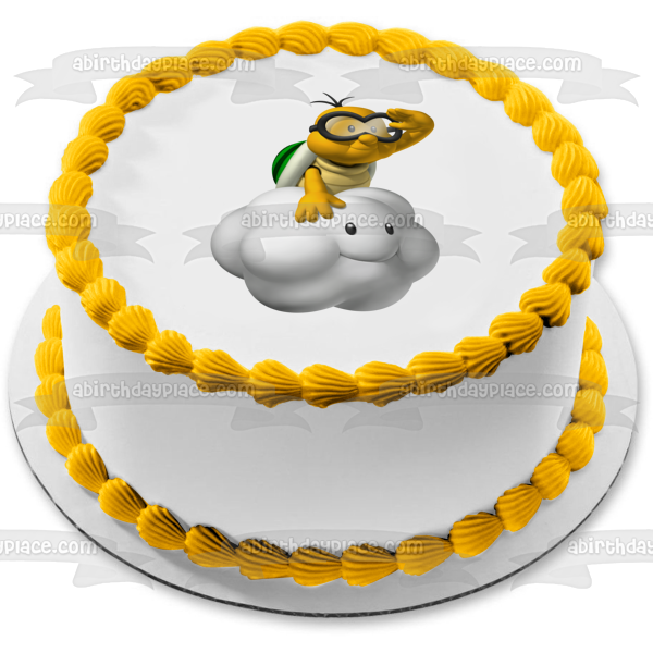Super Mario Brothers Lakitu Edible Cake Topper Image ABPID12040