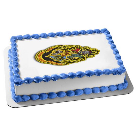 Harry Potter Hogwarts House Crest Edible Cake Topper Image ABPID12050