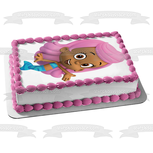 Bubble Guppies Molly Edible Cake Topper Image ABPID12100