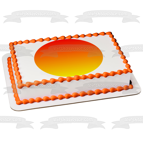 Hot Wheels Orange and Yellow Background Edible Cake Topper Image ABPID12126