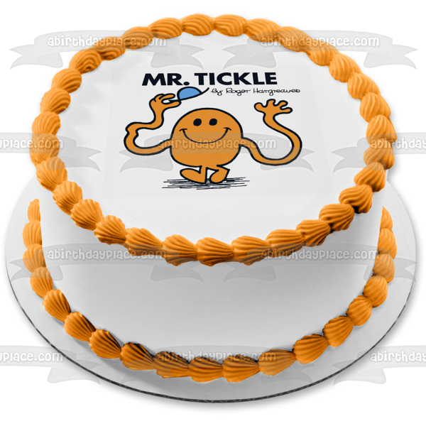 Mr. Men Mr. Tickle Hat Edible Cake Topper Image ABPID12221