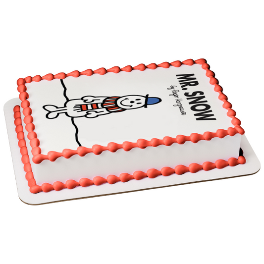 Imagen comestible para decoración de tarta Mr. Men Mr. Snow ABPID12234 