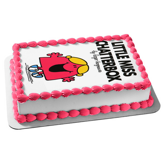 Mr. Men Little Miss Chatterbox Edible Cake Topper Image ABPID12235