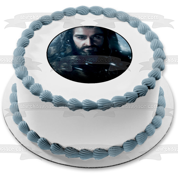 The Hobbit The Desolation of Smaug Thorin Oakenshield Edible Cake Topper Image ABPID12242