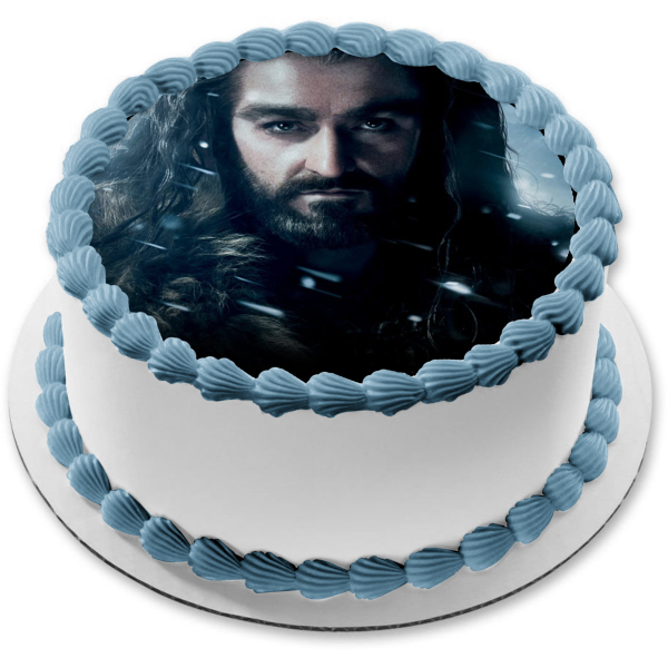 The Hobbit The Desolation of Smaug Thorin Oakenshield Edible Cake Topper Image ABPID12242