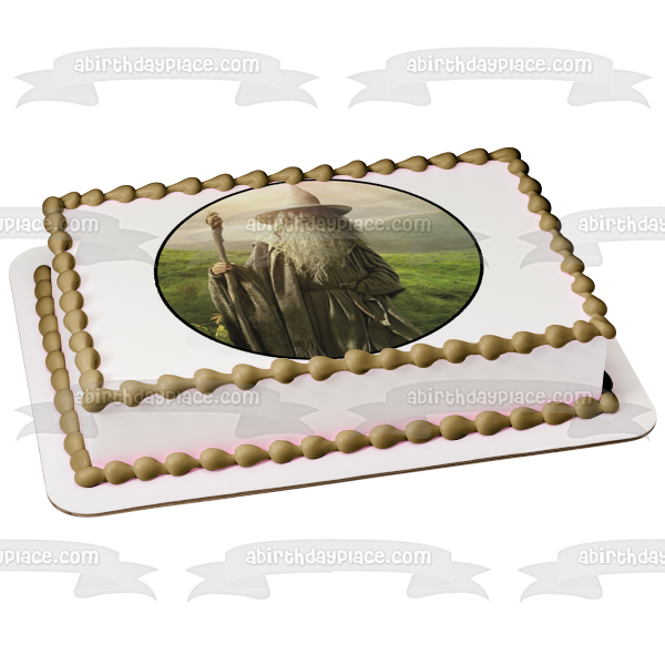 The Hobbit Gandalf Staff Edible Cake Topper Image ABPID12249