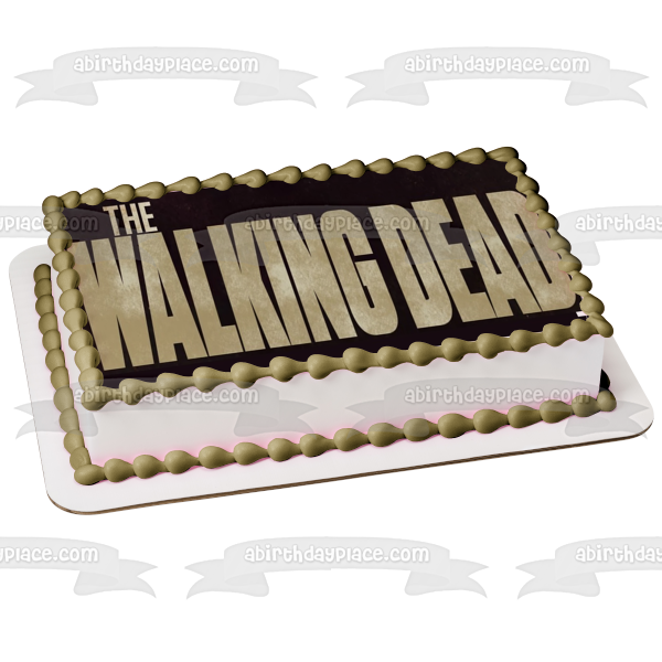 The Walking Dead Logo Edible Cake Topper Image ABPID12407