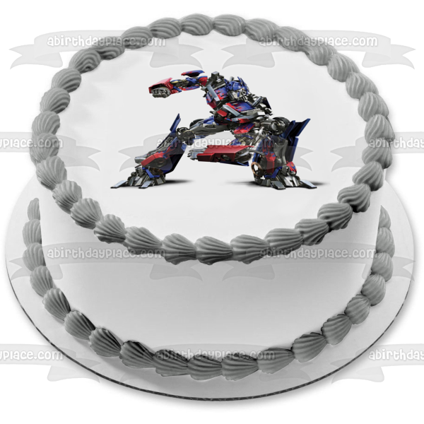 Transformers Optimus Prime Edible Cake Topper Image ABPID12606